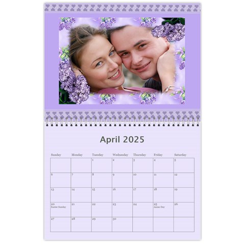 Framed With Flowers 2025 (any Year) Calendar By Deborah Apr 2025