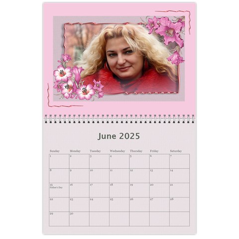 Framed With Flowers 2025 (any Year) Calendar By Deborah Jun 2025