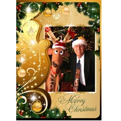 Merry Christmas 5x7 Card 1 - Greeting Card 5  x 7 