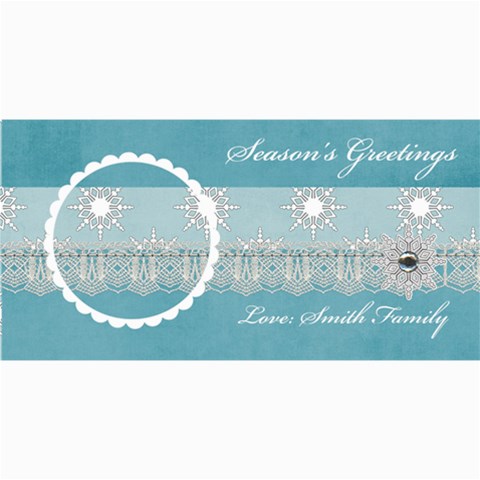 4  X 8  Photo Card: Snow Flakes By Jennyl 8 x4  Photo Card - 3