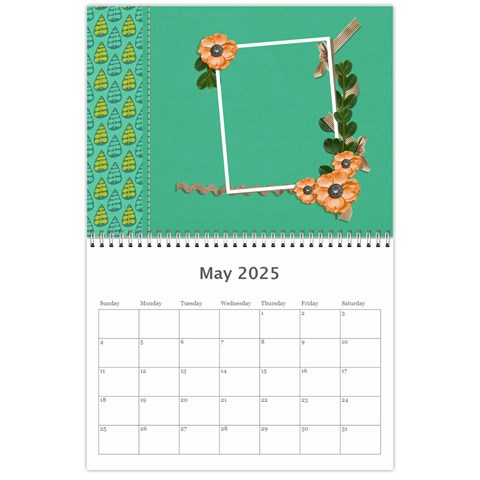 Calendar: Garden Of Flowers By Jennyl May 2025