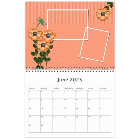 Calendar: Garden Of Flowers By Jennyl Jun 2025