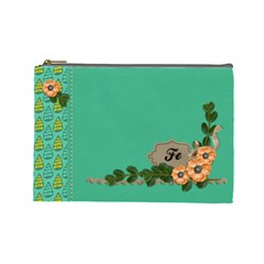 Cosmetic Bag (Large)- Orange Flowers (7 styles)