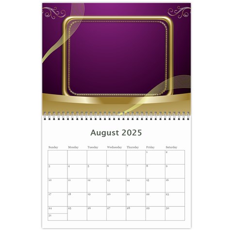 Memories 2025 (any Year) Calendar 8 5x6 By Deborah Aug 2025