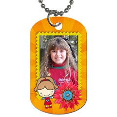 Girl 2-dog Tag (2 Sides)