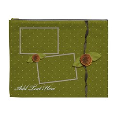 Cosmetic Bag (XL)- Green & Dots (7 styles)