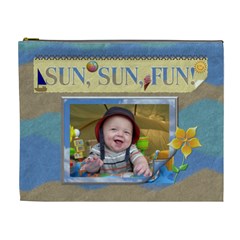 Sun, Sun, Fun! XL Cosmetic Bag (7 styles) - Cosmetic Bag (XL)