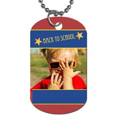 back to school - Dog Tag (Two Sides)