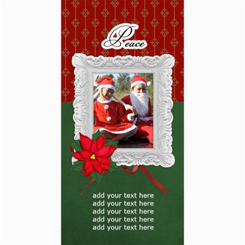 4x8 Photo Card: Peace Christmas Card By Jennyl 8 x4  Photo Card - 3