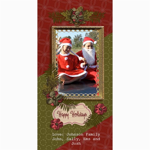 4x8 Photocard: (v) Happy Holidays By Jennyl 8 x4  Photo Card - 5