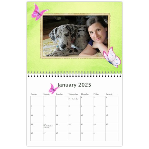 Little Butterflies 2025 (any Year) Calendar By Deborah Jan 2025