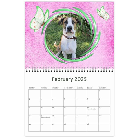 Little Butterflies 2025 (any Year) Calendar By Deborah Feb 2025