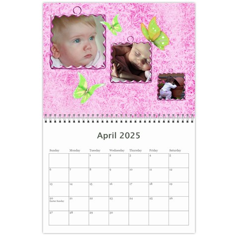 Little Butterflies 2025 (any Year) Calendar By Deborah Apr 2025