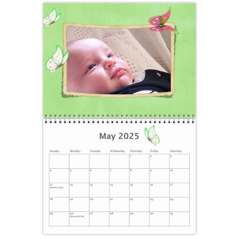 Little Butterflies 2025 (any Year) Calendar By Deborah May 2025