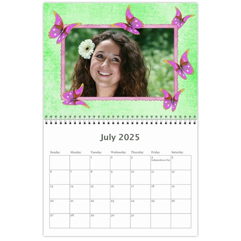 Little Butterflies 2025 (any Year) Calendar By Deborah Jul 2025