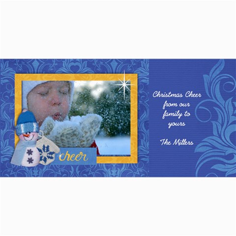 Christmas Cheer 8 x4  Photo Card - 3