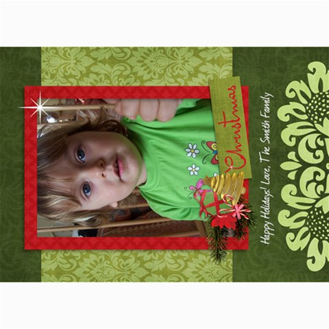 Christmas Tree/holiday 7 x5  Photo Card - 4