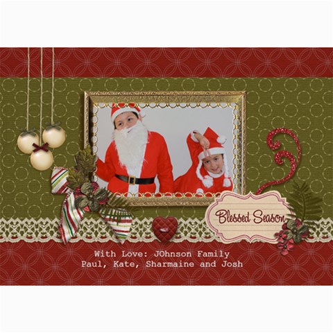 5x7 Photo Card: Blessed Season By Jennyl 7 x5  Photo Card - 2