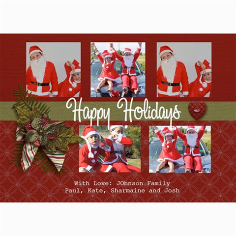 5x7 Photo Card: Happy Holidays By Jennyl 7 x5  Photo Card - 2