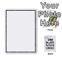1000 Blank White Cards - Playing Cards 54 Designs (Rectangle)