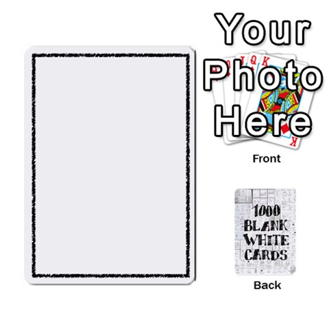 1000 Blank White Cards By Jack Reda Front - Heart4