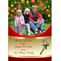 Christmas and New Year 5x7 Card - Greeting Card 5  x 7 