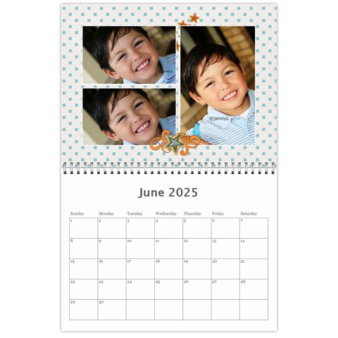 Calendar: All Stars By Jennyl Jun 2025