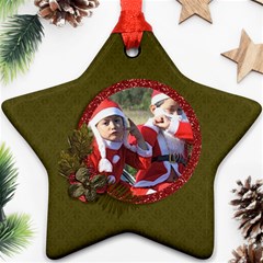 Ornament (Two Sides): Star2 - Star Ornament (Two Sides)