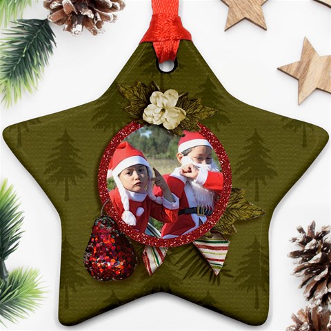 Ornament (two Sides): Star5 By Jennyl Front