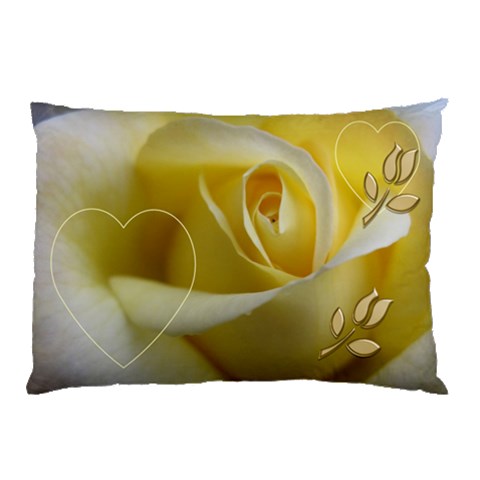 My Yellow Rose (2 Sided) Pillow Case By Deborah Back