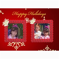 Snowflake Christmas 5x7 photo card - 5  x 7  Photo Cards