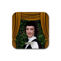 Dance,Drama,vacation Coaster Gold - Rubber Coaster (Square)