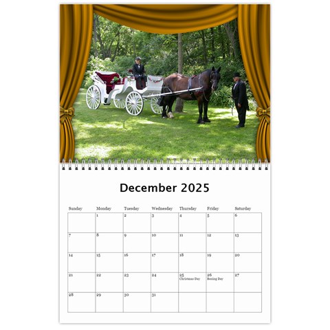 Our Production 2025 (any Year) Calendar Blue And Gold By Deborah Dec 2025