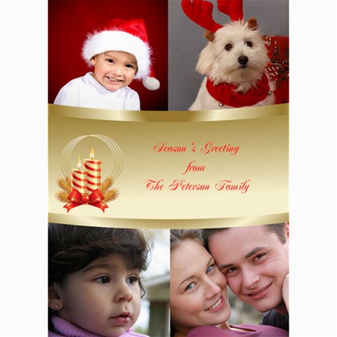 Seasons Greetings Photo Card 5x7 By Deborah 7 x5  Photo Card - 1