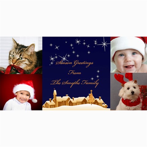 Holiday Greetings 4x8 Photo Card By Deborah 8 x4  Photo Card - 1