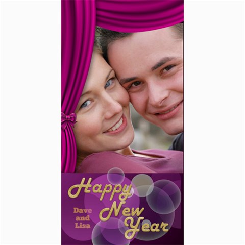 Happy New Year 4x8 Photo Card 2 By Deborah 8 x4  Photo Card - 1