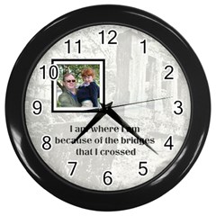 bridge clock - Wall Clock (Black)