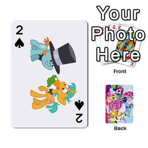 My Little Pony Friendship Is Magic Playing Card Deck By K Kaze Front - Spade2