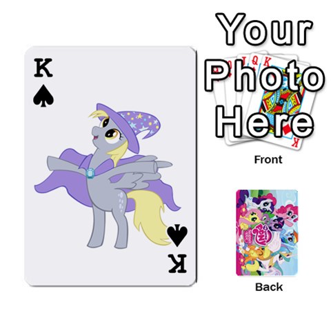 King My Little Pony Friendship Is Magic Playing Card Deck By K Kaze Front - SpadeK