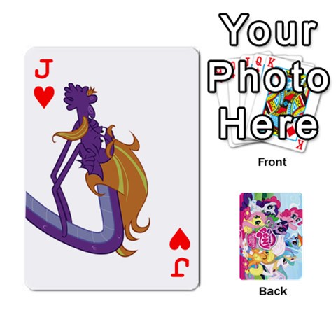 Jack My Little Pony Friendship Is Magic Playing Card Deck By K Kaze Front - HeartJ