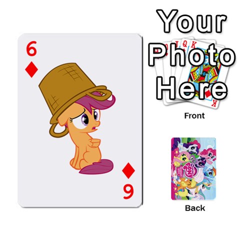 My Little Pony Friendship Is Magic Playing Card Deck By K Kaze Front - Diamond6