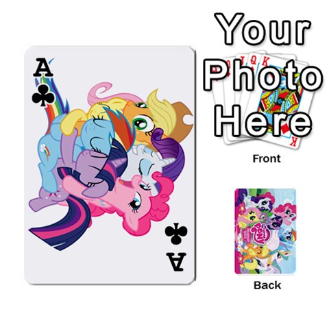 Ace My Little Pony Friendship Is Magic Playing Card Deck By K Kaze Front - ClubA