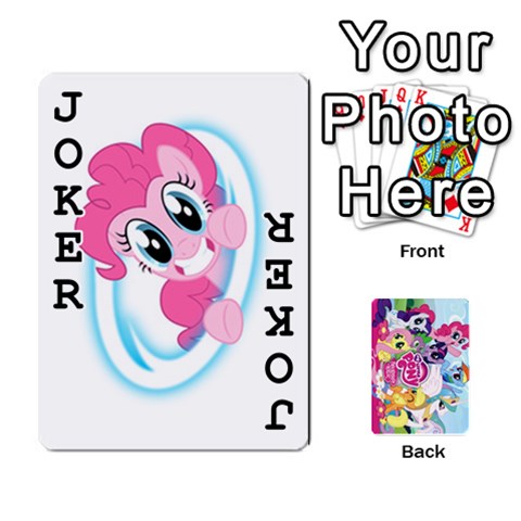 My Little Pony Friendship Is Magic Playing Card Deck By K Kaze Front - Joker1