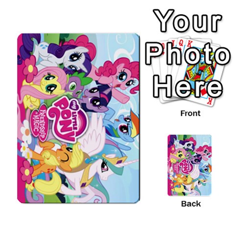 My Little Pony Friendship Is Magic Playing Card Deck By K Kaze Back