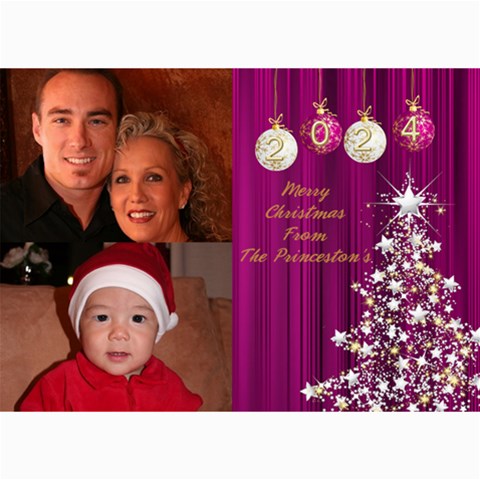 Christmas 2024 Photo Card 7x5 2 By Deborah 7 x5  Photo Card - 9