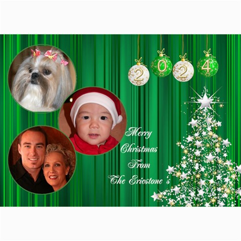 Christmas 2024 Photo Card 7x5 3 By Deborah 7 x5  Photo Card - 4