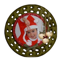Ornament (Round Filigree): Christmas12