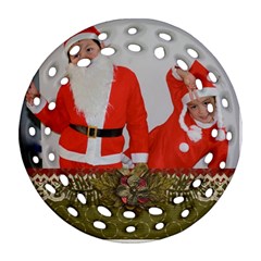 Ornament (Round Filigree): Christmas13