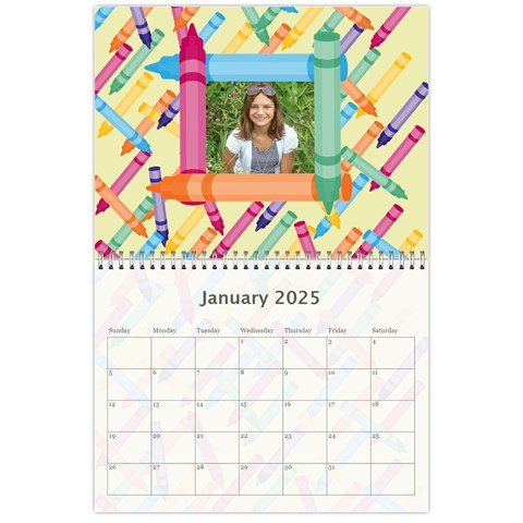 Kids Year Calendar 2025 By Kim Blair Jan 2025