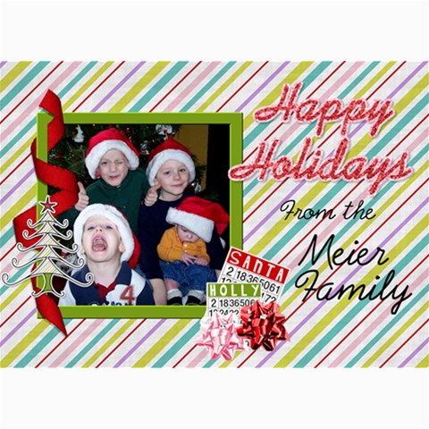 2024 Christmas Card 3 By Martha Meier 7 x5  Photo Card - 1